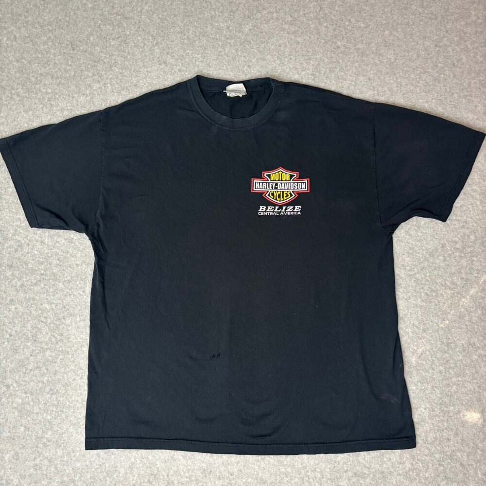 Vintage Harley Davidson Belize 90s 00s VTG Faded Eagle T Shirt XL